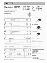 DataSheet IXTA1N80 pdf